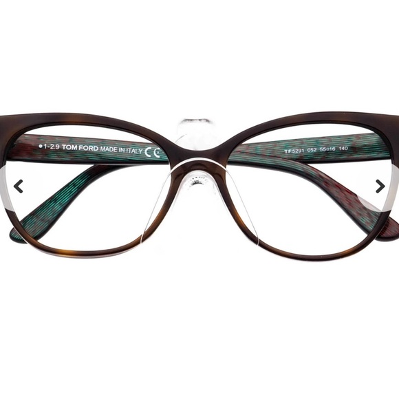 Tom Ford Women's Dark Havana Iridescent Glasses - Picture 14 of 15